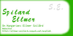 szilard ellmer business card